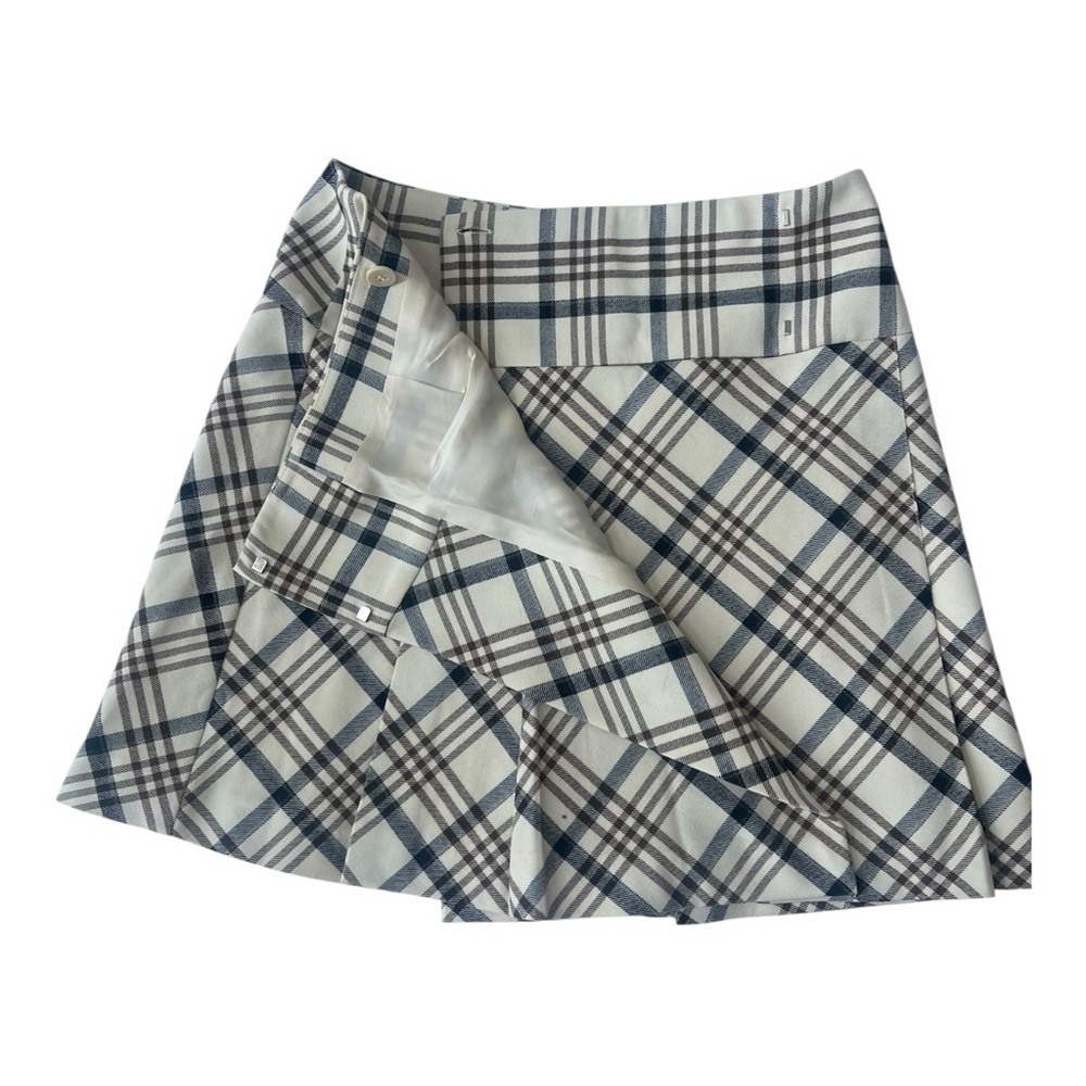 The Limited Black and White Cream Mini A-Line Pleated Skirt Size 2 - Picture 5 of 15